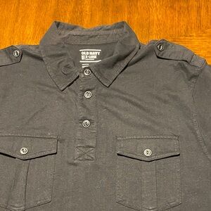 Old Navy Men's Charcoal Button Down Shirt